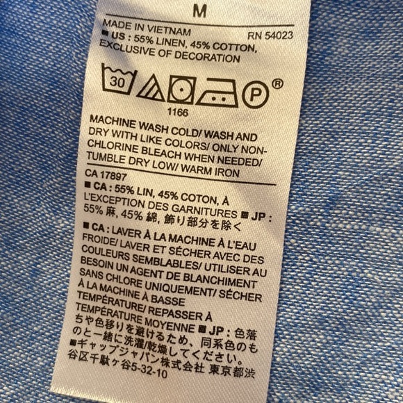 Banana Republic Peplum Boho Peasant Pullover Top Size Medium - Picture 7 of 9